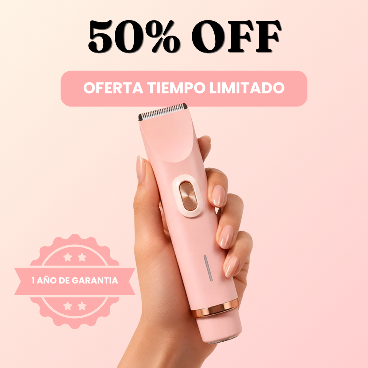 Recortadora y Afeitadora Eléctrica íntima 2 en 1